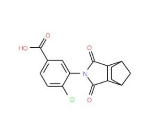 4-chloro-3-(1,3-dioxooctahydro-2H-4,7-methanoisoindol-2-yl)benzoic acid - chemical structure image