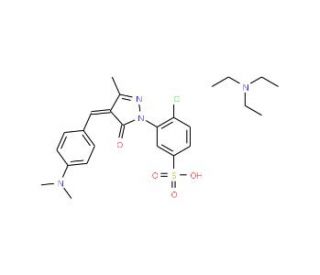 4-Chloro-3-[4-[4-(dimethylamino)benzylidene]-3-methyl-5-oxo-2-pyrazolin-1-yl]benzenesulfonic acid triethylammonium salt (CAS