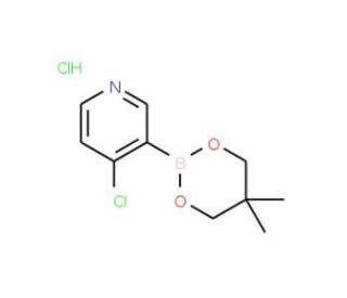 4-Chloro-3-(5,5-dimethyl-1,3,2-dioxaborinan-2-yl)pyridine, HCl (CAS 1150271-27-4) - chemical structure image