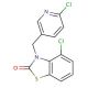 4-chloro-3-((6-chloropyridin-3-yl)methyl)benzo[d]thiazol-2(3H)-one - chemical structure image