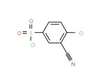 4-chloro-3-cyanobenzenesulfonyl chloride - chemical structure image