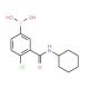 4-Chloro-3-(cyclohexylaminocarbonyl)phenylboronic acid (CAS 871332-92-2) - chemical structure image