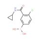 4-Chloro-3-(cyclopropylcarbamoyl)phenylboronic acid (CAS 871332-73-9) - chemical structure image