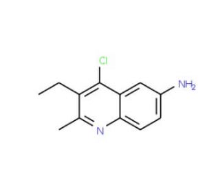 4-Chloro-3-ethyl-2-methyl-quinolin-6-ylamine - chemical structure image
