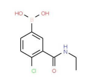 4-Chloro-3-(ethylcarbamoyl)phenylboronic acid (CAS 871332-69-3) - chemical structure image