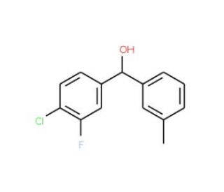 4-Chloro-3-fluoro-3&prime;-methylbenzhydrol - chemical structure image