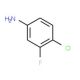 4-Chloro-3-fluoroaniline (CAS 367-22-6) - chemical structure image