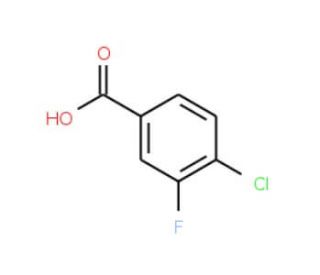 4-Chloro-3-fluorobenzoic acid (CAS 403-17-8) - chemical structure image
