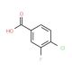 4-Chloro-3-fluorobenzoic acid (CAS 403-17-8) - chemical structure image