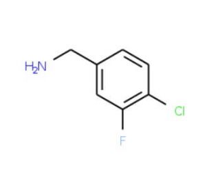 4-Chloro-3-fluorobenzylamine (CAS 72235-58-6) - chemical structure image