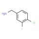 4-Chloro-3-fluorobenzylamine (CAS 72235-58-6) - chemical structure image
