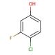 4-Chloro-3-fluorophenol (CAS 348-60-7) - chemical structure image