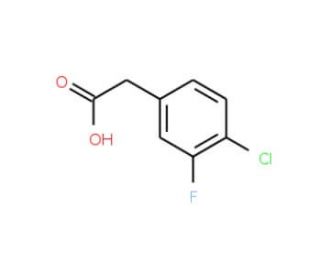 4-Chloro-3-fluorophenylacetic acid (CAS 865451-00-9) - chemical structure image