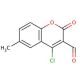4-Chloro-3-formyl-6-methylcoumarin (CAS 51069-84-2) - chemical structure image