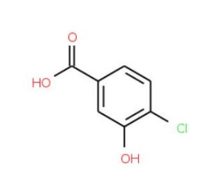 4-Chloro-3-hydroxybenzoic acid (CAS 34113-69-4) - chemical structure image