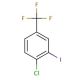 4-Chloro-3-iodobenzotrifluoride (CAS 672-57-1) - chemical structure image