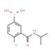 4-Chloro-3-(isopropylcarbamoyl)phenylboronic acid (CAS 871332-74-0) - chemical structure image