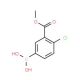 4-Chloro-3-(methoxycarbonyl)phenylboronic acid (CAS 874219-45-1) - chemical structure image