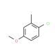 4-Chloro-3-methylanisole (CAS 13334-71-9) - chemical structure image