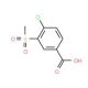 4-chloro-3-(methylsulfonyl)benzoic acid (CAS 51522-07-7) - chemical structure image
