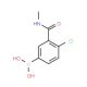 4-Chloro-3-(N-methylcarbamoyl)phenylboronic acid (CAS 871332-65-9) - chemical structure image