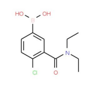 4-Chloro-3-(N,N-diethylcarbamoyl)phenylboronic acid (CAS 871332-68-2) - chemical structure image