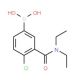 4-Chloro-3-(N,N-diethylcarbamoyl)phenylboronic acid (CAS 871332-68-2) - chemical structure image