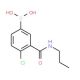 4-Chloro-3-(n-propylaminocarbonyl)phenylboronic acid (CAS 871332-93-3) - chemical structure image