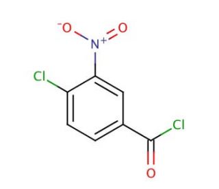 4-Chloro-3-nitrobenzoyl chloride (CAS 38818-50-7) - chemical structure image