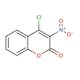 4-Chloro-3-nitrocoumarin (CAS 38464-20-9) - chemical structure image
