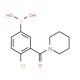 4-Chloro-3-(piperidine-1-carbonyl)phenylboronic acid (CAS 871332-70-6) - chemical structure image