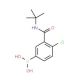 4-Chloro-3-(t-butylcarbamoyl)phenylboronic acid (CAS 871332-72-8) - chemical structure image