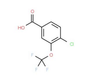 4-Chloro-3-(trifluoromethoxy)benzoic acid (CAS 886500-50-1) - chemical structure image