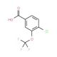 4-Chloro-3-(trifluoromethoxy)benzoic acid (CAS 886500-50-1) - chemical structure image