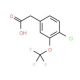 4-Chloro-3-(trifluoromethoxy)phenylacetic acid (CAS 886501-02-6) - chemical structure image