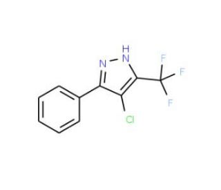 4-Chloro-3-(trifluoromethyl)-5-(phenyl)pyrazole - chemical structure image