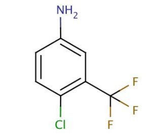 4-Chloro-3-(trifluoromethyl)aniline (CAS 320-51-4) - chemical structure image