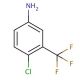 4-Chloro-3-(trifluoromethyl)aniline (CAS 320-51-4) - chemical structure image