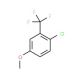 4-Chloro-3-(trifluoromethyl)anisole (CAS 400-73-7) - chemical structure image