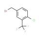 4-Chloro-3-(trifluoromethyl)benzyl bromide (CAS 261763-23-9) - chemical structure image