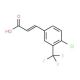 4-Chloro-3-(trifluoromethyl)cinnamic acid (CAS 257872-87-0) - chemical structure image
