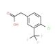 4-Chloro-3-(trifluoromethyl)phenylacetic acid (CAS 22902-86-9) - chemical structure image