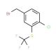 4-Chloro-3-(trifluoromethylthio)benzyl bromide (CAS 886503-38-4) - chemical structure image