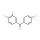 4-Chloro-3′,4′-difluorobenzophenone (CAS 844885-01-4) - chemical structure image