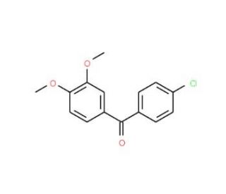 4-Chloro-3&prime;,4&prime;-dimethoxybenzophenone (CAS 116412-83-0) - chemical structure image