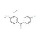 4-Chloro-3′,4′-dimethoxybenzophenone (CAS 116412-83-0) - chemical structure image