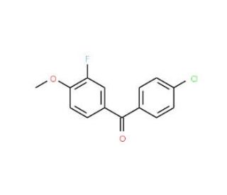 4-Chloro-3&prime;-fluoro-4&prime;-methoxybenzophenone (CAS 844885-05-8) - chemical structure image