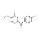 4-Chloro-3′-fluoro-4′-methoxybenzophenone (CAS 844885-05-8) - chemical structure image