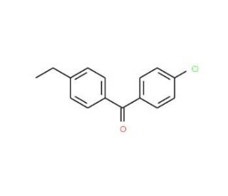 4-Chloro-4&prime;-ethylbenzophenone (CAS 71766-56-8) - chemical structure image