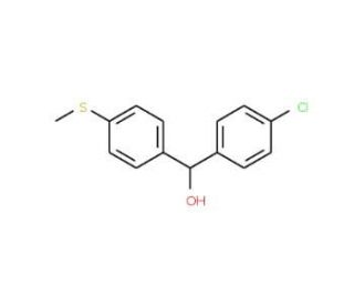 4-Chloro-4&prime;-(methylthio)benzhydrol - chemical structure image